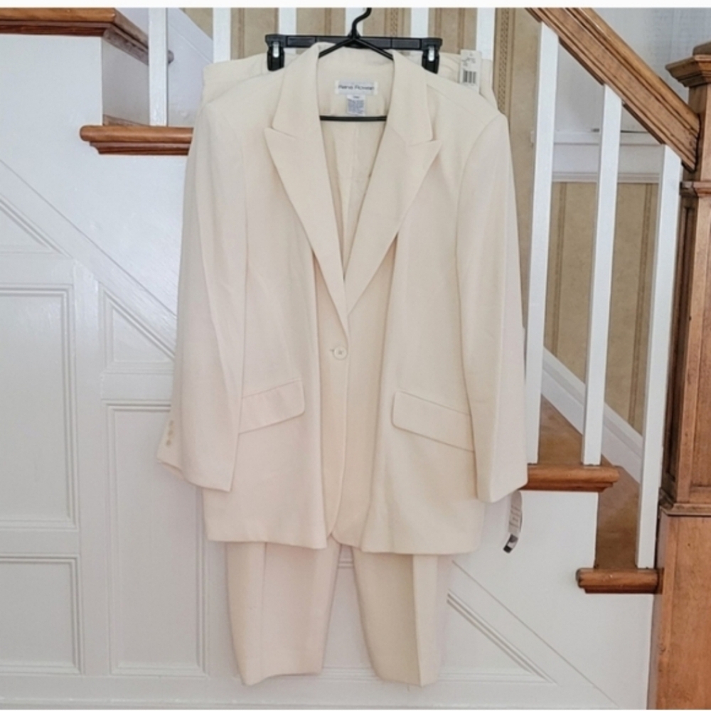 RENA ROWAN Blazer & Pant White Suit 2Piece Set Size 24W